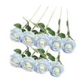 thumbnail image 5 of Advancent Paquete de 9 flores artificiales, decoración de rosas, ramo de manualidades para bodas, atmósfera, habitación, accesorios de fotografía Azul blanco 2piezas Advancent CBP258425, 5 of 5