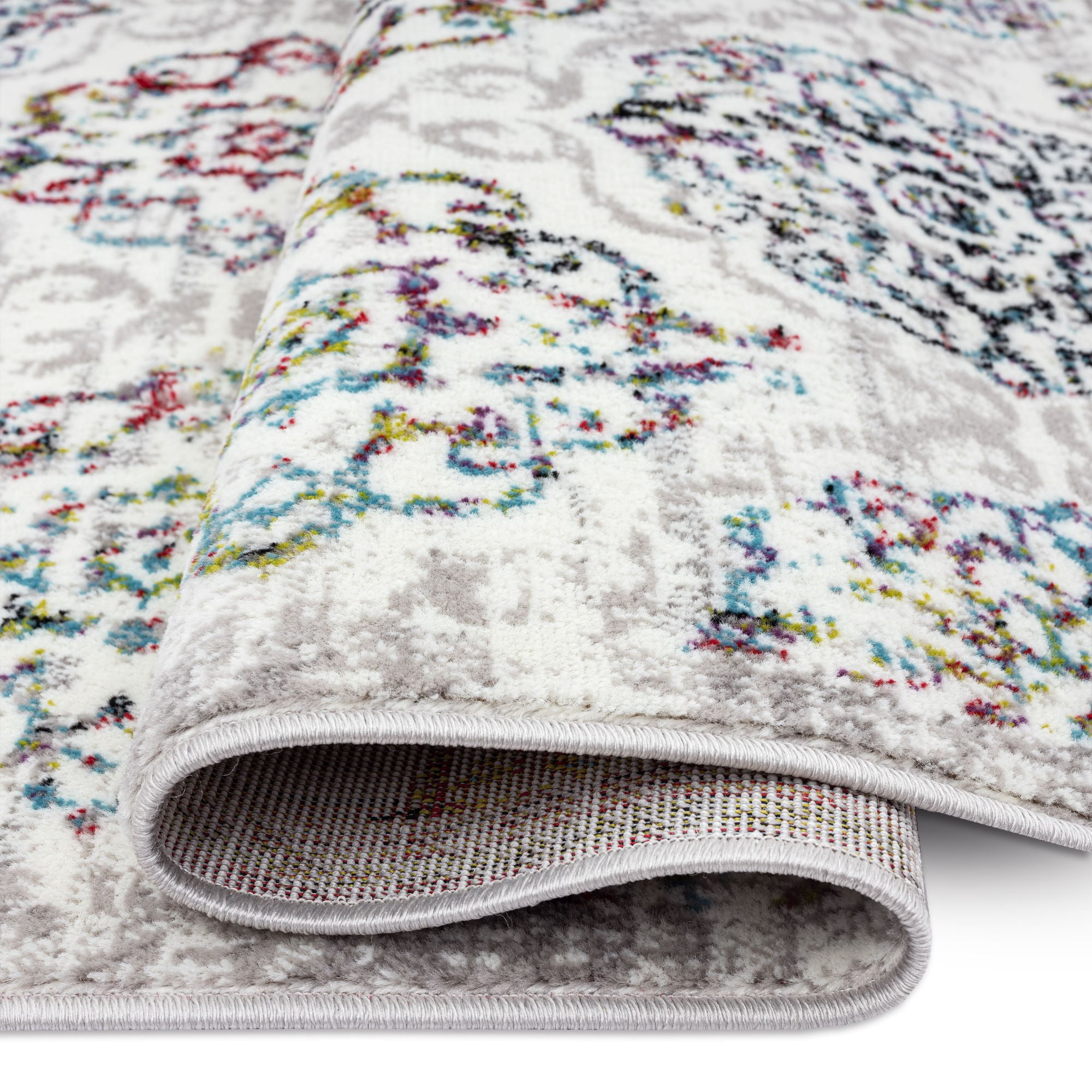 Home Dynamix Boho Andorra Area Rug, Ivory/Pink, 5'2"x7'2"
