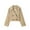 Khaki, variant on Women's Casual Lightweight Jacket Solid Color Lapel Long Sleeve Pocket Button Design Winter