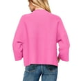 thumbnail image 6 of BLVB Fall Sweaters for Women Solid Color Turtleneck 3/4 Sleeve Pullover Tops Casual Cozy Knit Sweater Blouses, 6 of 6