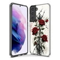 thumbnail image 3 of MUNDAZE Samsung Galaxy Note 9 Barbed Wire Gothic Red Roses Double Layer Phone Case Cover, 3 of 5