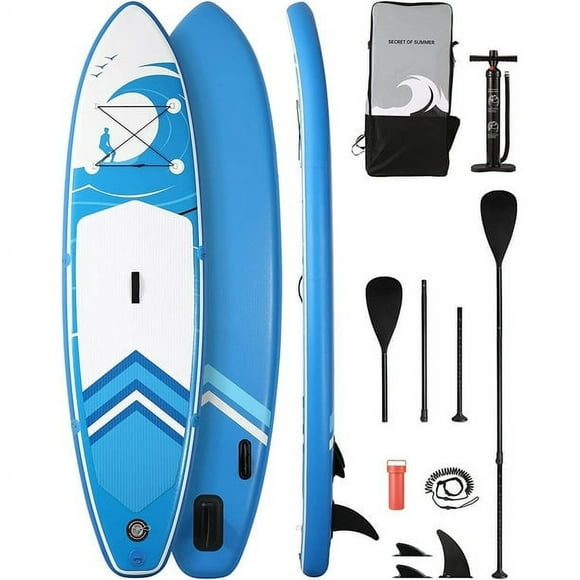 10FT Stand UP Paddle Board 120'' * 32'' * 6'' Inflatable Paddle Board W Pump Paddleboard & Accessories Backpack Paddle Leash ISUP Fishing Yoga for Adult & Youth & Children
