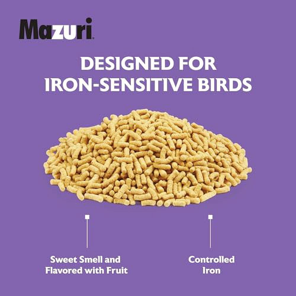 Mazuri | Softbill Diet for Iron-Sensitive Birds | 2 Pound (2 LB) Bag