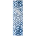 thumbnail image 2 of Safavieh Dip Dye Lairos Distressed Wool Runner Rug, Blue/Ivory, 2'3" x 8', 2 of 11