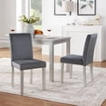 thumbnail image 2 of Dining Chairs Dining Chairs set for 4,Kitchen Chair with Padded Seat, Side Chair for Dining Room, Silver grey,Wooden Dining Chairs, 2 of 9