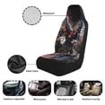 thumbnail image 5 of Uorisanigo Eagle Flag Car Seat Covers Front Seats Anti-Slip Back Fabric Waterproof Car Seat Cover Easy to Install Stretch Polyester Fabric Cover Universal Fit for Most Vehicle, 5 of 7