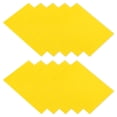thumbnail image 1 of Parche de reparación de chaqueta de plumas 4" x 8", paquete de 10 parches autoadhesivos de tela de nylon para tienda de campaña y ropa, amarillo, 1 of 7