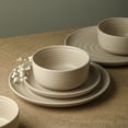 thumbnail image 5 of Earth & Clay Ion 12-Piece Dinnerware Set Stoneware, Beige, 5 of 6