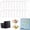 02-square, variant on 20 Pcs DIY Fridge Magnet Kit, Refrigerator Magnet Making Craft Kit for Kids and Adults, Paint Your Own Magnet Art Set for Home Classroom Party Activities