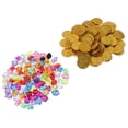 thumbnail image 2 of HILABEE Pirate Gemstones with Plastic Gold Coins Pirate Party Set Toy Set - B, 3.5cm B, 2 of 8