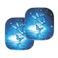 thumbnail image 2 of KUIFORTI Butterfly Windshield Sun Shade, Blue Car Window Shade Keep Vehicle Cool Protect Your Car from Sun Heat & Glare Best UV Ray Visor Protector, 2 of 5