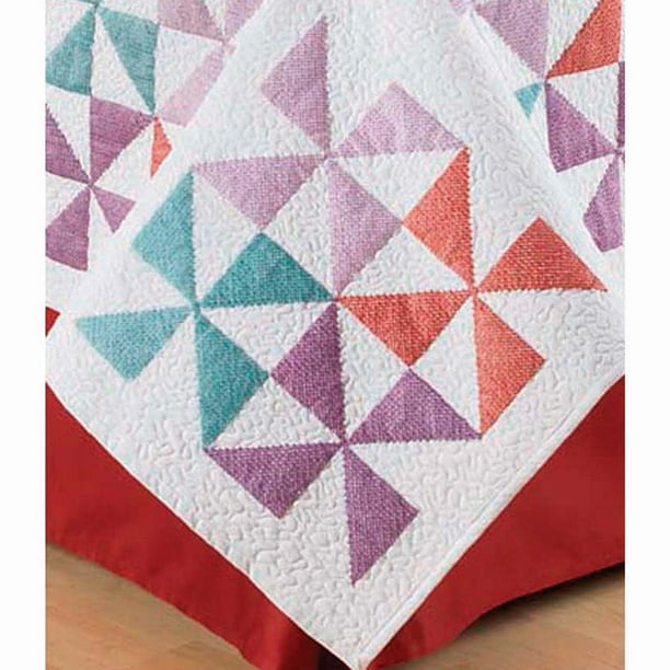 Herrschners Country Pinwheel Quilt Blocks Stamped Cross Stitch Walmart Com Walmart Com
