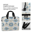 thumbnail image 4 of 16" Laptop Briefcase for Work Travel Laptop Shoulder Bag Carrying Handbag Laptop Case Elegant and Timeless Blue Flower, 4 of 8