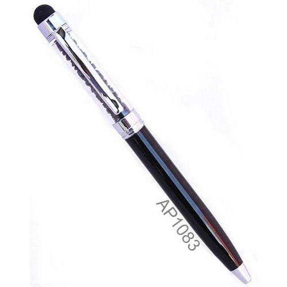 Black Mini Crystal Stylus Pen Bling Crystal Ballpoint Pen and Stylus for ALL Capacitive Touch Screen Device iPhone iPad Android