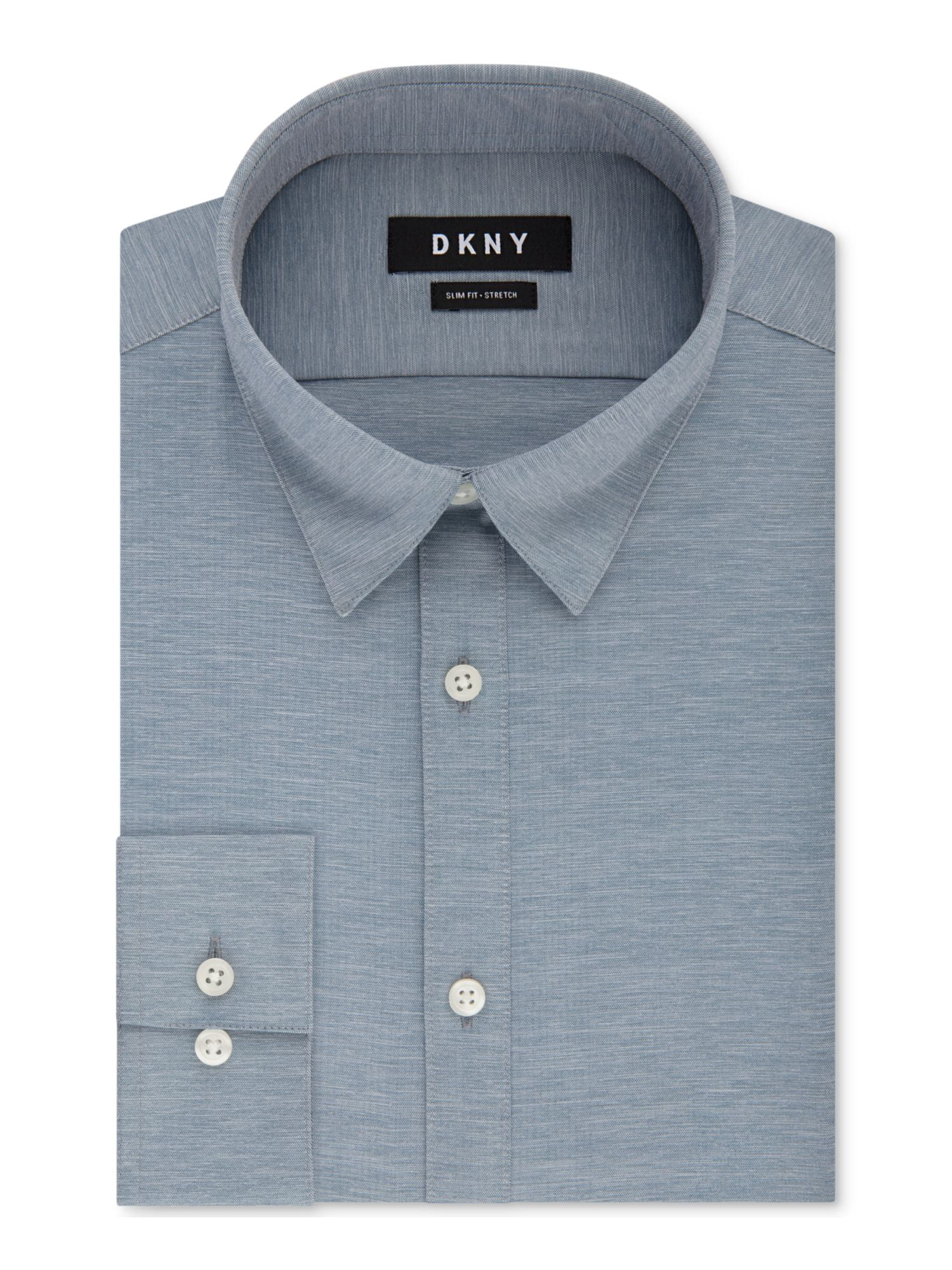 Blue Collared Slim Fit Dress Shirt 