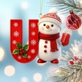 thumbnail image 4 of 26 Letters Christmas Tree Decoration Pendant Christmas Tree Ornaments DIY Christmas Ornaments Christmas Decoration Xmas Tree Hanging Decor, 4 of 6