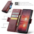 thumbnail image 4 of ShellTech for Samsung Galaxy Z Fold 7 Case, Premium PU Leather+TPU Slim Wallet Case Flip Cover with [RFID Blocking][Card Holder][Stand Function] Shockproof Protective,Wine, 4 of 11