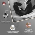 thumbnail image 4 of Kitty Bathroom Break Canvas Black and White Art Prints by Notoriart, Silver Frame, 10" x 15", 4 of 7