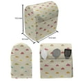 thumbnail image 4 of Colorful Stand Mixer Cover, Weather View Repetitive Clouds Images Skyscape on Beige Background, Kitchen Appliance Organizer Bag Cover with Pockets, 5 Quarts, Multicolor, by Ambesonne, 4 of 4