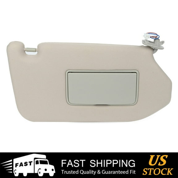 cciyu Tan Beige Sun Visor Right Passenger Side fit for 2013 2014 2015 2016 2017 2018 for Nissan Pathfinder 2014 2015 2016 2017 for Infiniti QX60 2013 for Infiniti JX35 Sun Visor with Sunroof