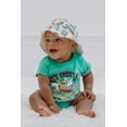 thumbnail image 4 of Teenage Mutant Ninja Turtles Donatello Raphael Leonardo Infant Baby Boys Romper and Bucket Sun Hat Green 24 Months, 4 of 5