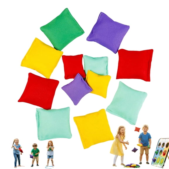 Mini Bean Bags for Tossing Games, Small Cornhole Bags for Kids and Family Fun, Outdoor Bean Bag Toss Game Set for Carnival Parties, Backyard Activities, School Events and DIY Crafts