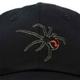 thumbnail image 2 of DALIX Black Widow Spider Hat Mens Womens Baseball Cap in Black, 2 of 7