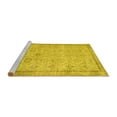 thumbnail image 2 of Ahgly Company Machine Washable Indoor Rectangle Persian Yellow Traditional Area Rugs, 5' x 8', 2 of 4