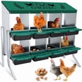 thumbnail image 3 of Bingirl Nesting Boxes 8-Holes Nesting Boxes for Chickens Height-Adjustable with Chicken Perch can accommodate 8 to 32 Chickens and Comes, 3 of 5