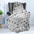 thumbnail image 4 of Geometric Circle Soft Flannel Fleece Throw Blanket, Simple Vortex Disc Shaped Interior Ellipse Chord Lines Artwork Print, Cozy Plush for Indoor and Outdoor Use, 50" x 70", Black White, by Ambesonne, 4 of 5