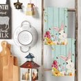 thumbnail image 2 of Multifunctional Hand Towel Easter Kitchen Dish Towel Striped Rabbit Print Household Kitchen Towel, 2 of 4