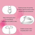 thumbnail image 3 of S925 Sterling Silver Love Chain Open Adjustable Ring, 3 of 4