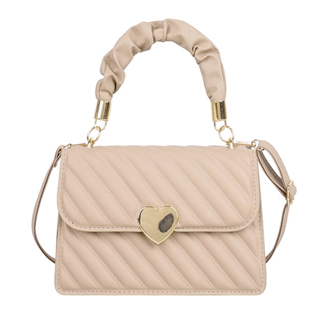 El bolso de moda de cuero artificial plisado bolso de hombro tipo bandolera es popular este año.