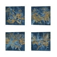 thumbnail image 1 of Metaverse Tina Lavoie 'Teal Garden' Canvas Art (Set of 4), 1 of 5