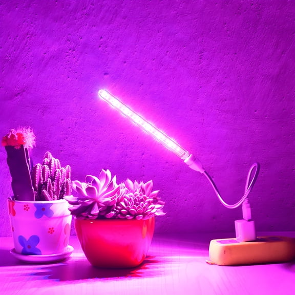HIBIBUD LED Grow Lights for Indoor Plants,Full Spectrum Plant Light with Stand Adjustable Multi-purpose Plastic Indoor LED Grow Light for Greenhouse