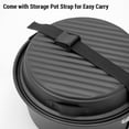 thumbnail image 3 of Lightweight Aluminum Alloy Camping Cookware Set with Non-Stick Coating - 6-Piece Kit Including 1.1L Kettle, Rice Pot, Soup Pot, Frying Pan, Clip & Strap for Outdoor Hiking, Picnics & Backpacking, 3 of 6