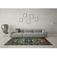thumbnail image 3 of Ahgly Company Indoor Rectangle Persian Light Blue Traditional Area Rugs, 2' x 3', 3 of 4