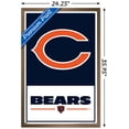 thumbnail image 2 of NFL Chicago Bears - Logo 21 Wall Poster, 22.375" x 34" Framed, 2 of 4