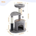 thumbnail image 6 of Kanstar Water-Resistant 11-Level 32.7" Cat Tree Gray, 6 of 11