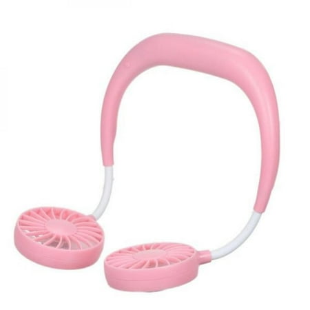 

Factory Price!USB Rechargeable Wearable Portable Hand Free Neckband Fan Personal Mini Neck Double Fans 3 Speed Adjustable For Home Office Traveling