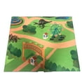 EIALIVE Puzzle Toys Dinosaur Toy Figure W/ Activity Play Mat & Trees