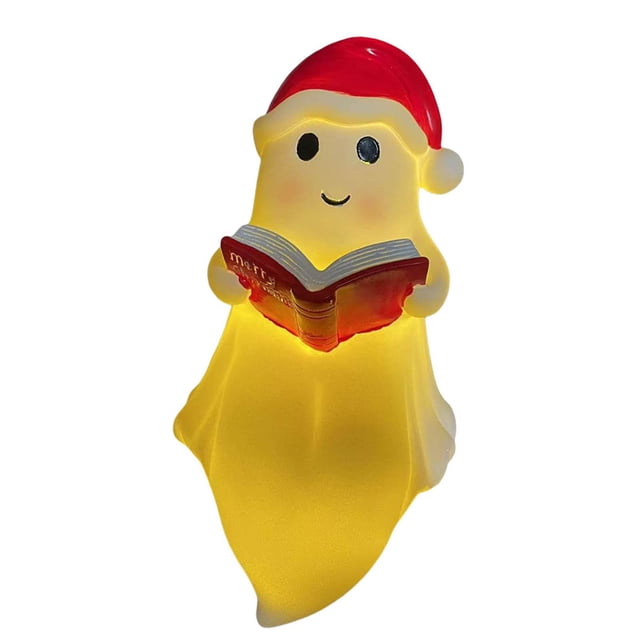 Lámpara de lectura, estatua novedosa, decoración de Halloween, luz nocturna LED espeluznante para repisa, cocina, granja y escritorio.