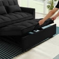 thumbnail image 2 of Bossa Sofácama Reclinable Convertible 3 Posiciones Capitonado Sofá de 2 plazas Anders Negro, 2 of 13