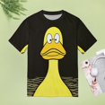 thumbnail image 4 of Fun And Playful Duck Women's T-Shirt Short Sleeve T Shirts Tops Tee Ladies Loose T, 4 of 6