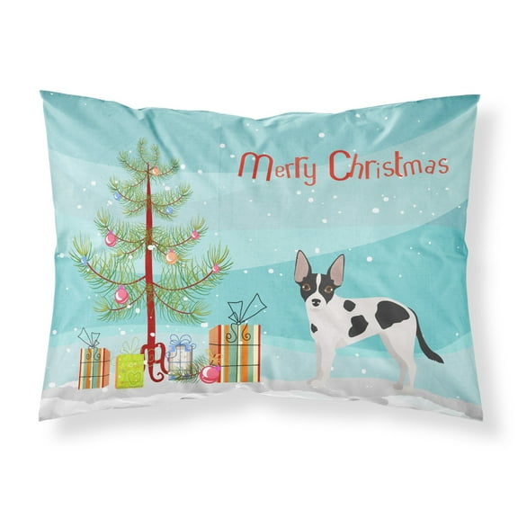 Jackhuahua Christmas Tree Fabric Standard Pillowcase