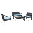 thumbnail image 1 of W Unlimited SW2203BKBL Ensemble de Conversation de la Collection Temptation. Couleur Noire, 1 of 1