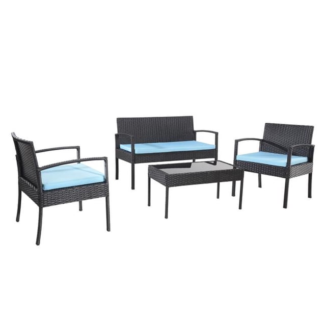 W Unlimited SW2203BKBL Ensemble de Conversation de la Collection Temptation. Couleur Noire