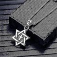 thumbnail image 3 of Metal Gold Plated Star Of David Cross Pendant Necklace Classic Jewish Cultist 2024, 3 of 5