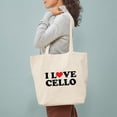 thumbnail image 5 of CafePress - I Love Cello Tote Bag - Unisex Canvas Tote Bag, Beige, 1-Piece, 5 of 9