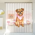 thumbnail image 3 of Happy Mother's Day Brussels Griffon Love Dog Mom Heart Flower Shower Curtain Griff Dog Lover Waterproof Bathroom Bathtub Curtain - 12004, 3 of 5